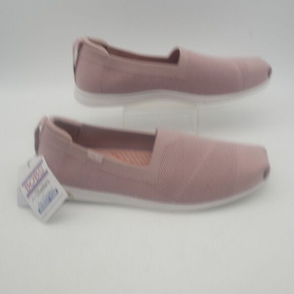 NEW BOBS SKECHERS Plush Arch Fit Slip On Shoes Women's 10 Pink Mauve - Picture 4 of 10